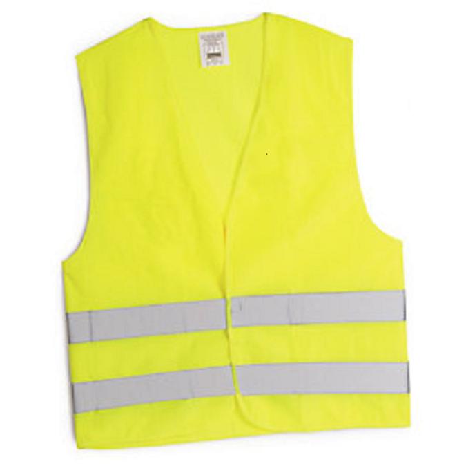 Gilet de s&eacute;curite jaune r&eacute;fl&eacute;chissant