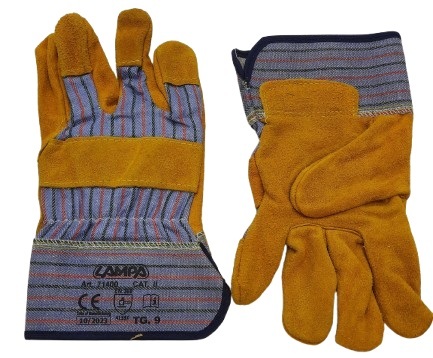 Gant de travail en peau su&eacute;d&eacute; de veau