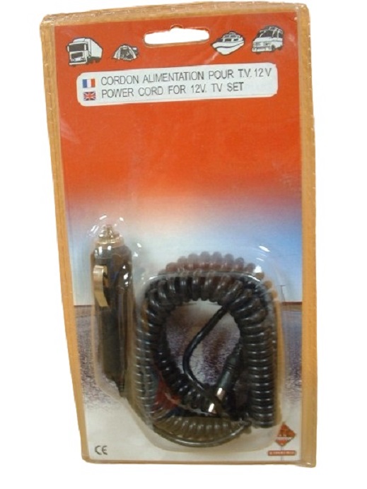 Cordon allume-cigare pour TV 12V /24V