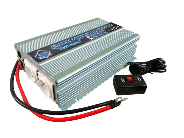 Convertisseur de tension 12/220V 1200W avec t&eacute;l&eacute;commande