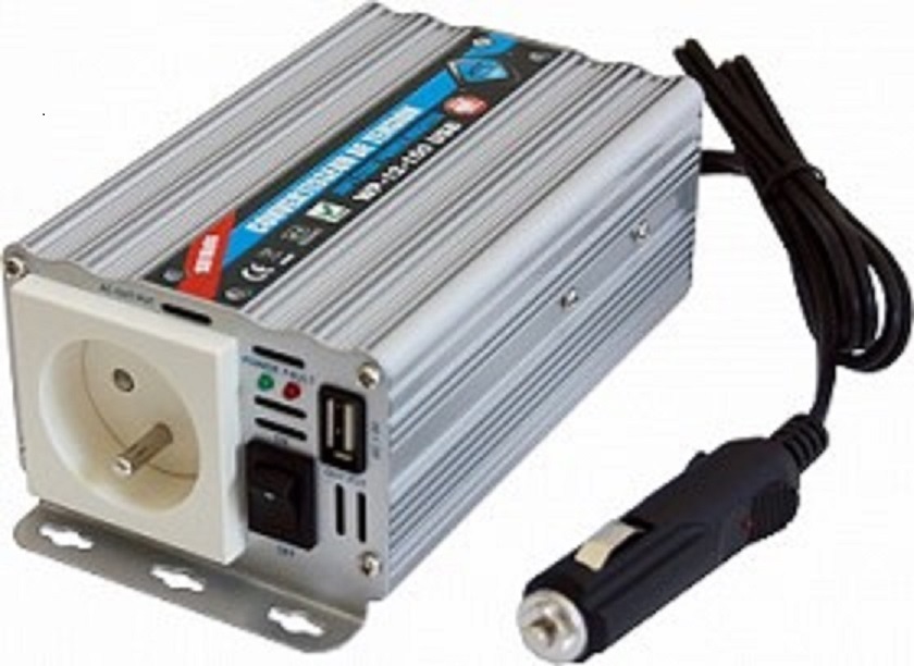 Convertisseur de tension 12V / 220V  150W avec prise USB-A  2A