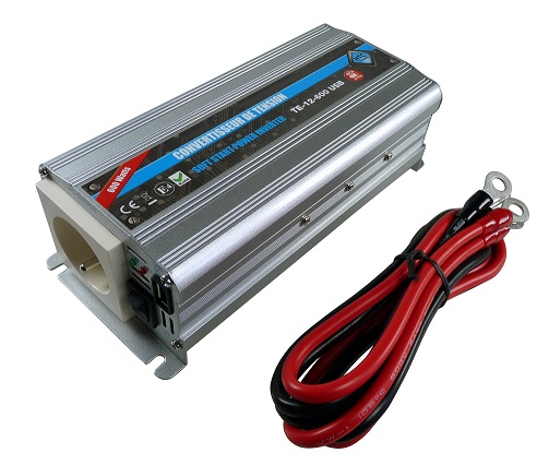 Convertisseur de tension 12V / 220V 600W avec prise USB-A  2A