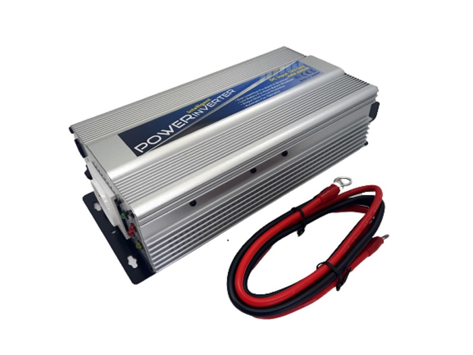 Convertisseur 12V / 24V  automatique vers 230V 800W avec prise USB 2.1A