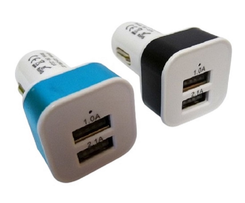 Prise Allume Cigare 12V / 24V double USB- A  2.1A total