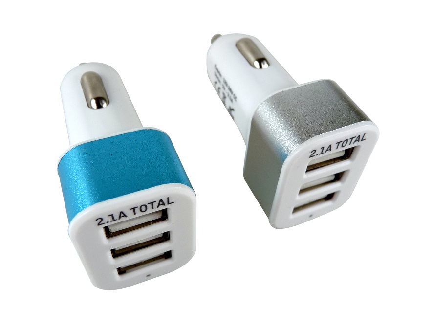 Prise Allume Cigare 12V / 24 V 3 USB- A - 2,1 A total
