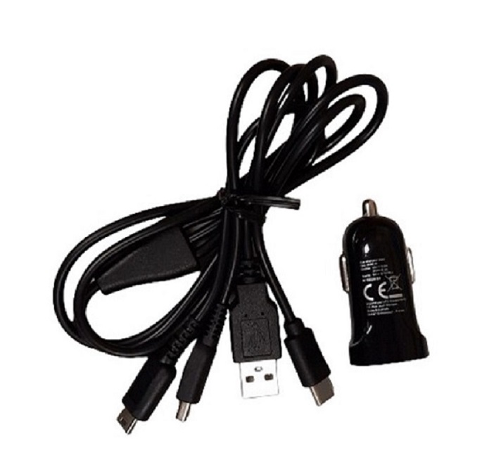 Chargeur allume cigare 12V / 24V 2.1A  compatible consoles Nintendo  2DS / 2DSLIte / 3DS / 3 DSXL / Switch