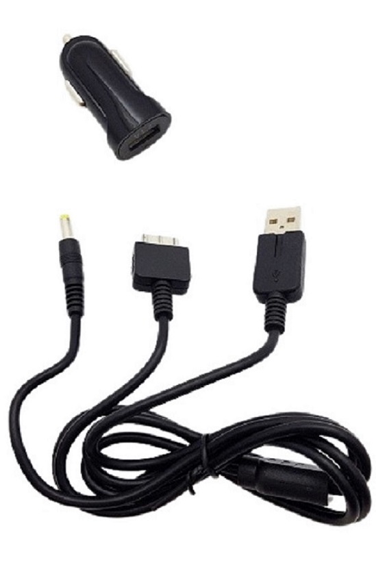 Chargeur allume cigare 12V /24V 2.1A  compatible console SONY avec câble  sp&eacute;cial consoles PSP et PS VITA