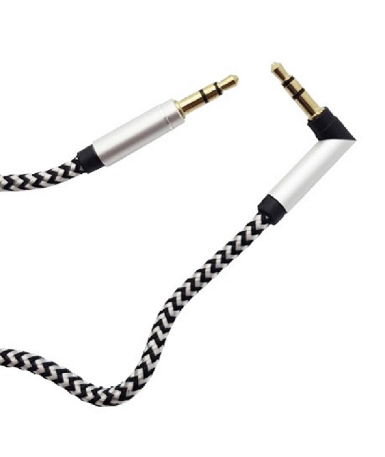 Cable audio jack X 2 tress&eacute; 1m