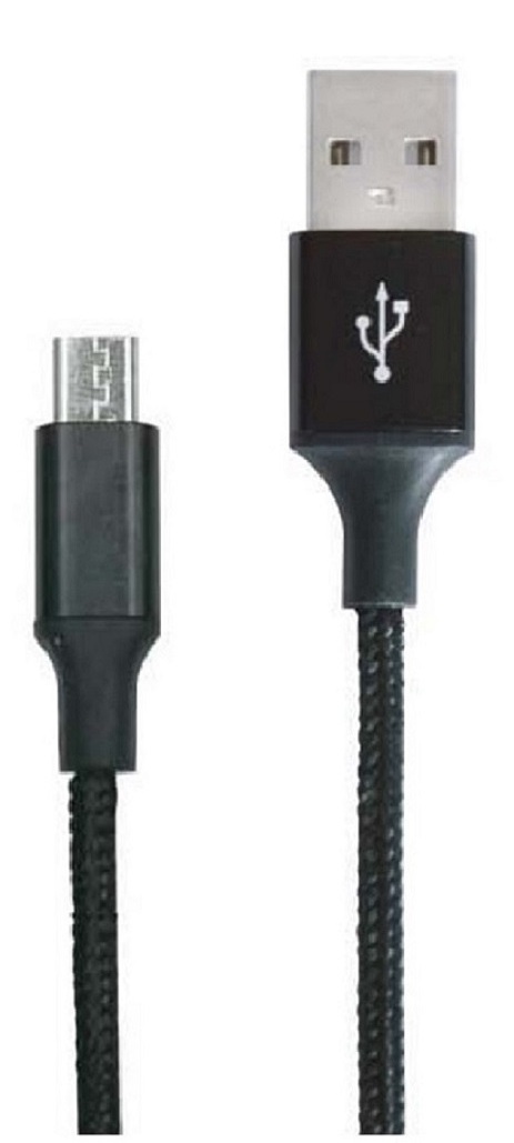 Câble de charge et de donn&eacute;es tress&eacute; 2.4A  connecteur USB A vers Micro USB
