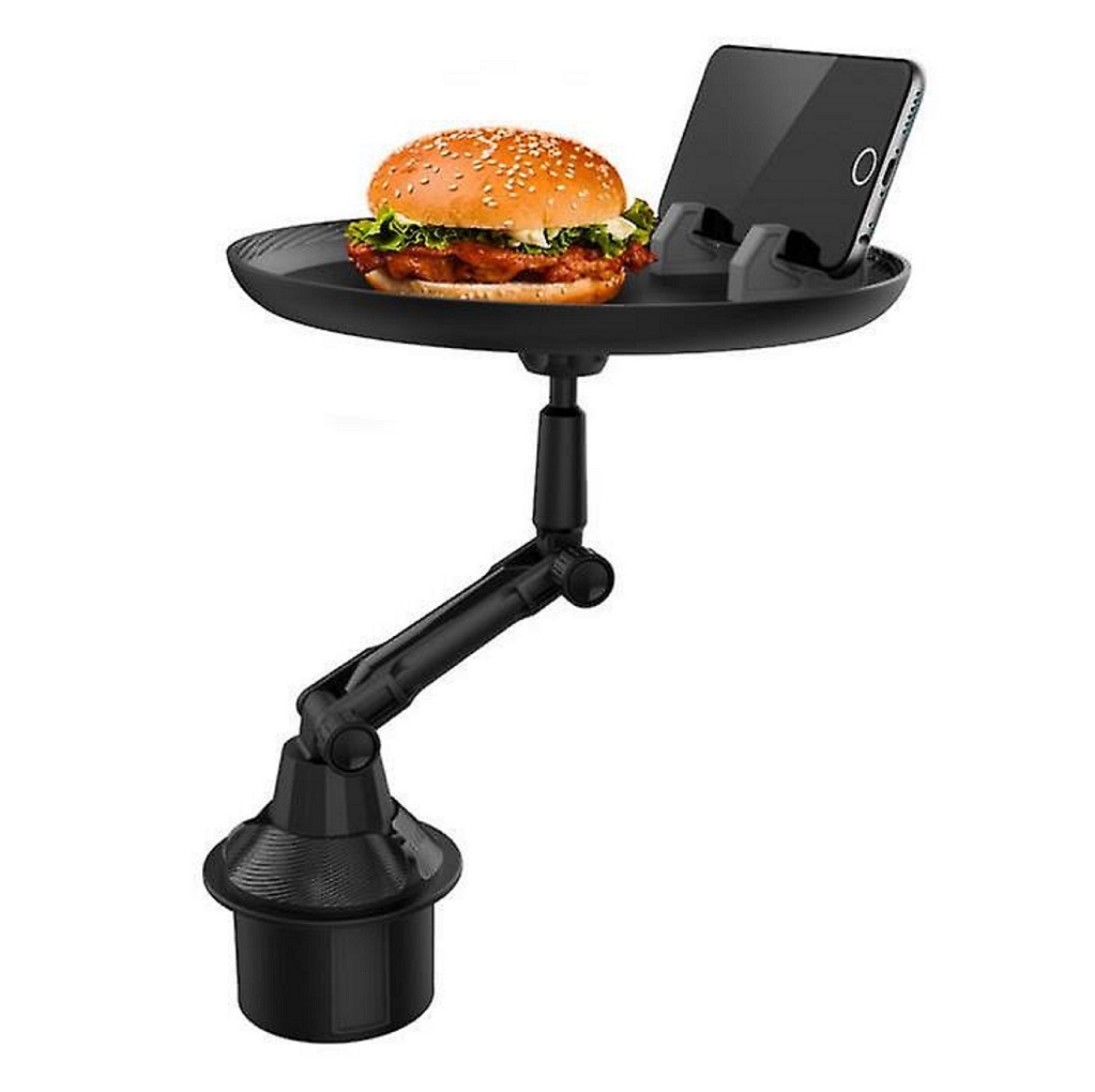 Plateau r&eacute;glable pour t&eacute;l&eacute;phone, boisson ou repas – 360&deg;