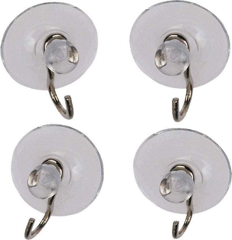 Kit de 4 ventouses avec crochet