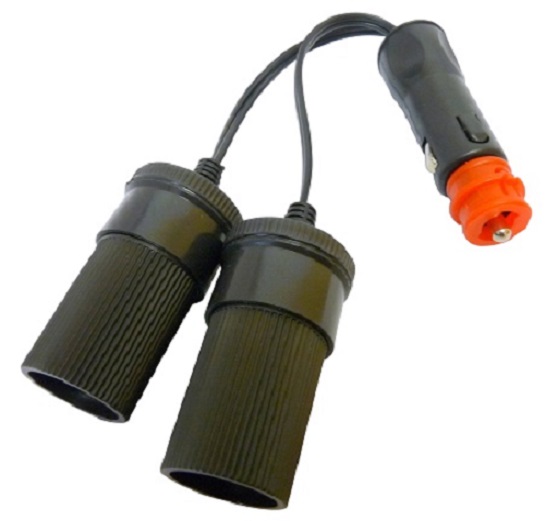 Prise allume cigare 2 embouts avec 2 prises femelles 12V /24V
