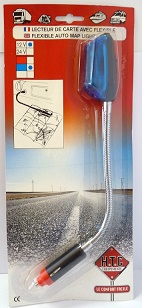 Lampe de lecture flexible bleu 12V