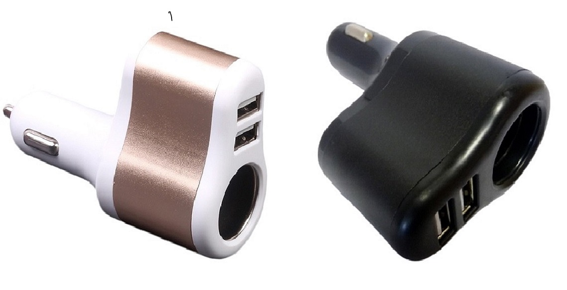 Prise allume cigare 12V / 24V avec 2 USB-A  2.1A total