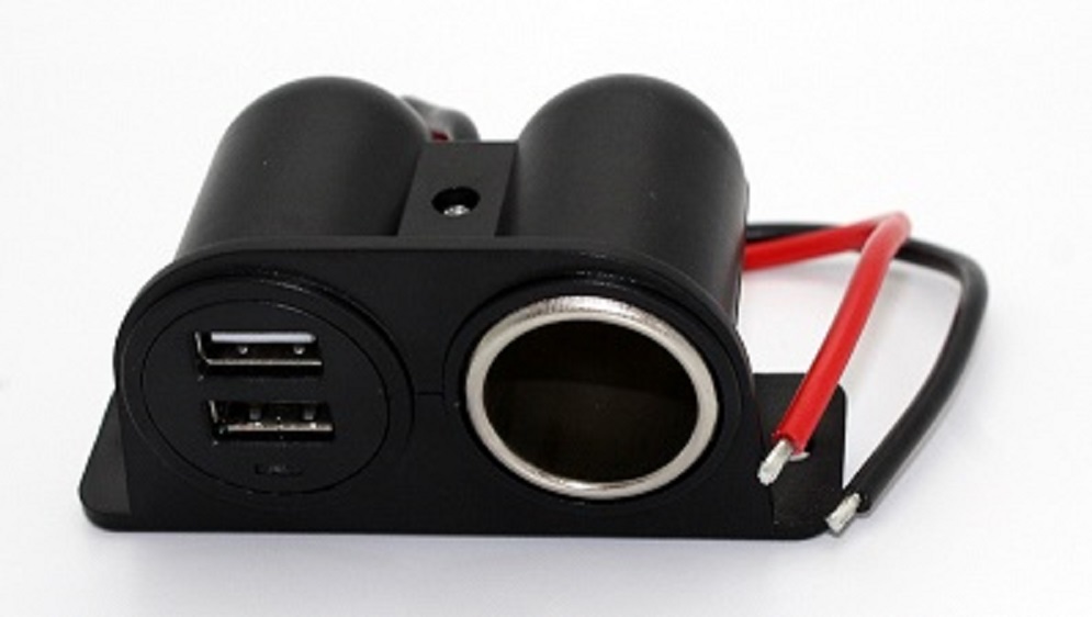 Prise allume cigare 12V /24V avec 2 USB 3.1A total