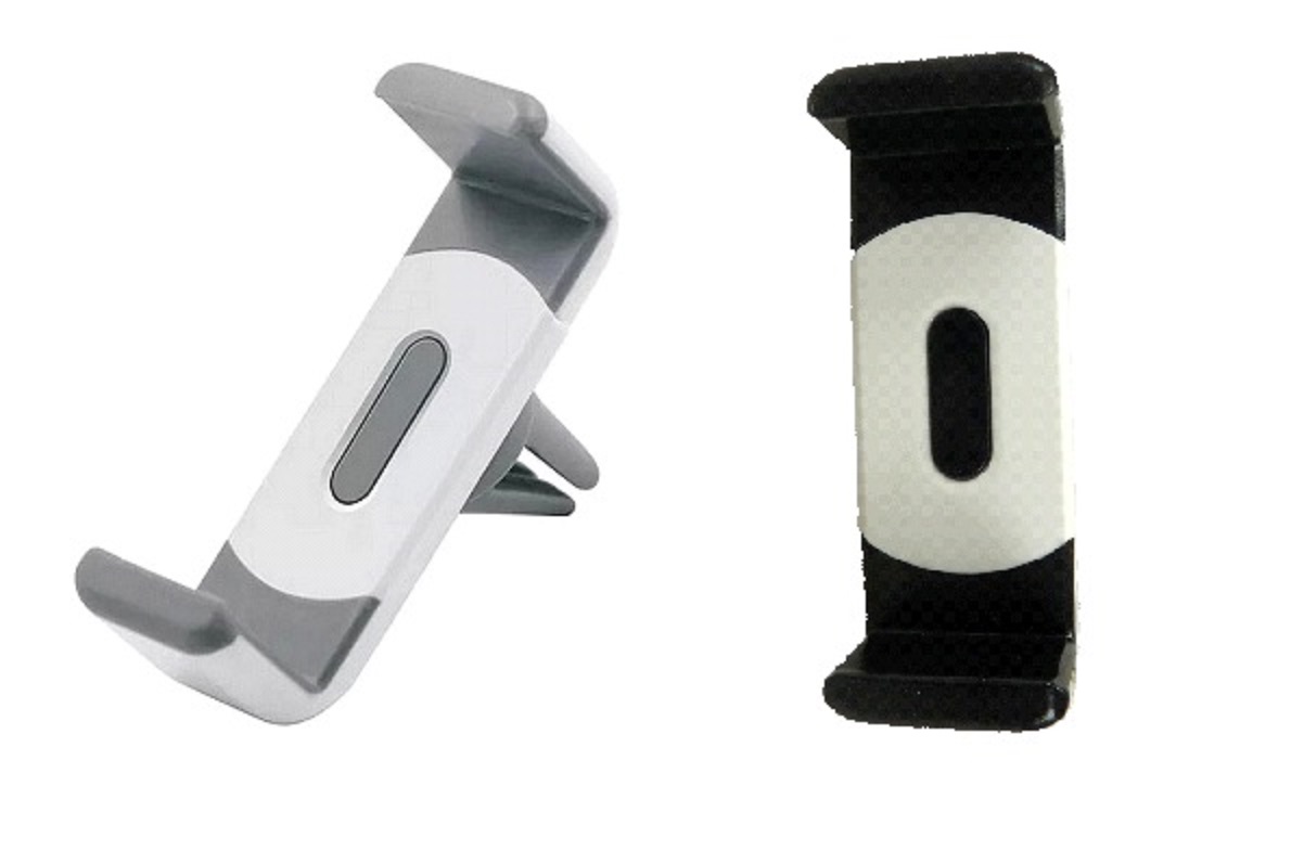 Support t&eacute;l&eacute;phone universel rotatif 360&deg; fixation grille a&eacute;ration