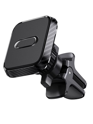 Porte t&eacute;l&eacute;phone magn&eacute;tique fixation sur grille a&eacute;ration &agrave; vis orientable 360&deg;