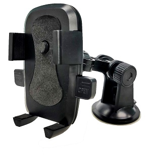 Porte t&eacute;l&eacute;phone 360&deg; fixation ventouse pour tableau de bord et pare-brise