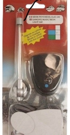 Dance music 24V bleu 1 neon