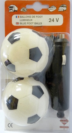 Ballons foot lumineux 24V - 2 pcs