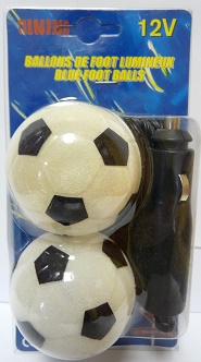 Ballons foot lumineux 12V tuning -2 pcs