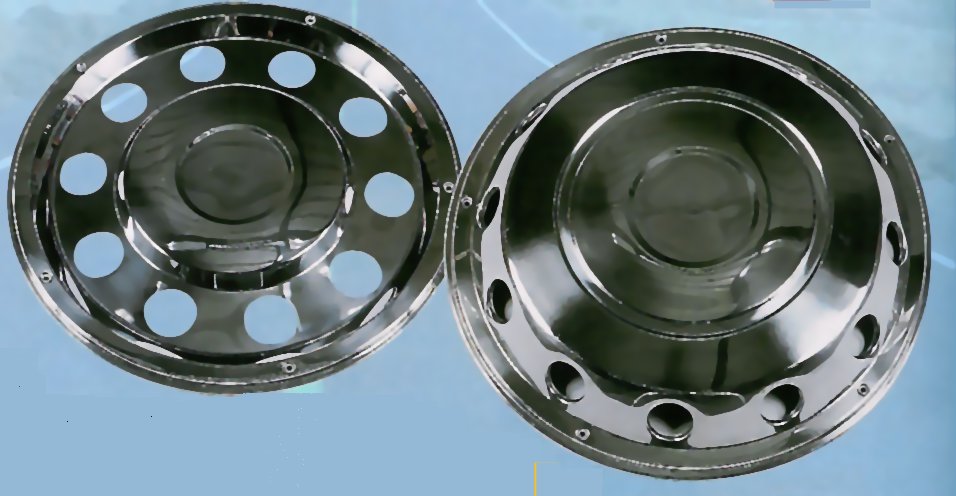 Enjoliveurs arri&egrave;re – Paire 19,5 pouces | Acier chrom&eacute;