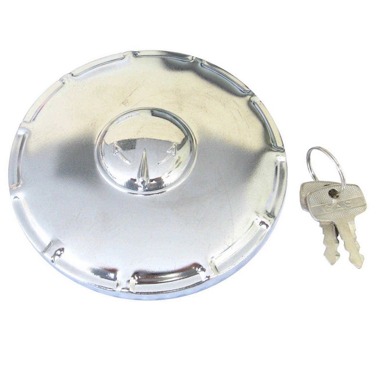 Bouchon de reservoir pour Poids Lourd en aluminium diam&egrave;tre 80mm livr&eacute;s avec deux clefs