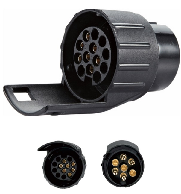 Adaptateur 7 plots mâle- 13 plots femelle 12V