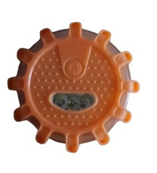 Disque d'avertissement lumineux 15 led orange