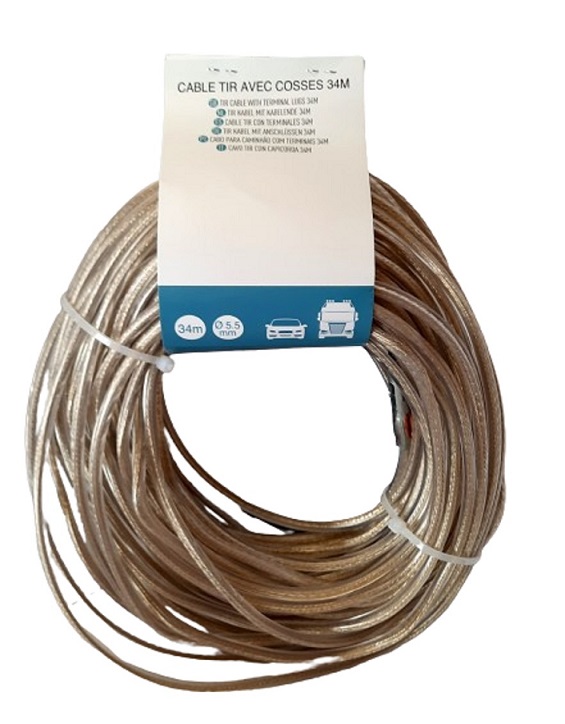Câble T.I.R 34M avec cosses