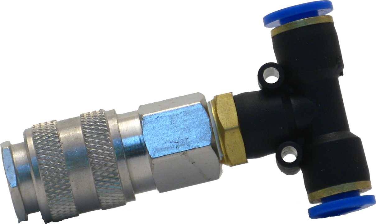Embout T pour pistolet &agrave; air pro 8mm