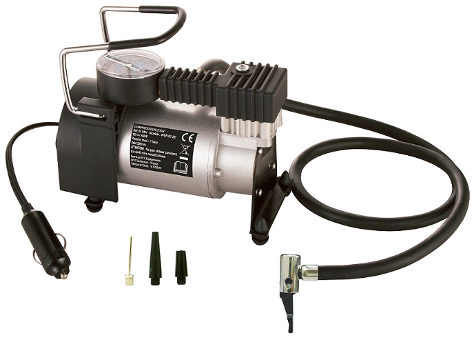 Compresseur d'air 12V 10 bars avec manom&egrave;tre