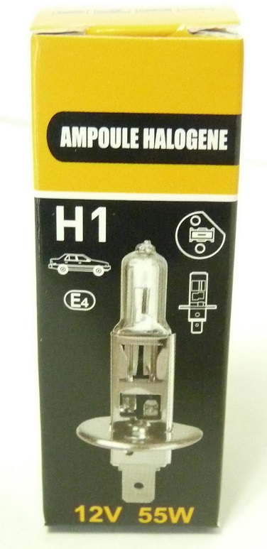 Ampoule halog&egrave;ne  H1 12V 55W