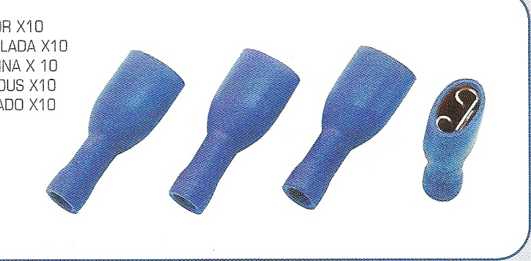 Cosse femelle plate isol&eacute;e