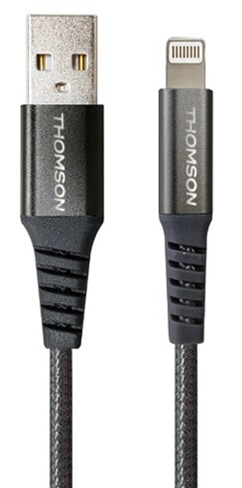 PACK CHARGEUR DE VOITURE 60W TOTAL  12V/24V AVEC CABLE  USB-A VERS  LIGHTNING 3A