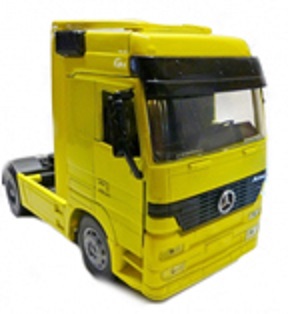 Tracteur New Ray 1/32&egrave;me MERCEDES BENZ ACTROS 1857 jaune