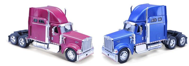 Tracteur New Ray 1/32&egrave;me INTERNATIONAL  rose ou bleu