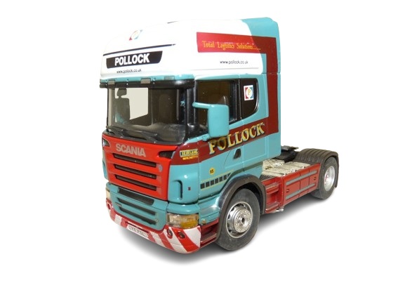 Tracteur CARARAMA  SCANIA  Pollock bleu et blanc 1/50&egrave;me