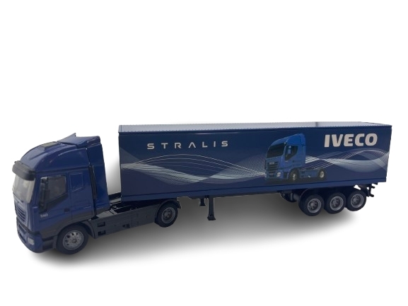 CAMION NEWRAY 1/43 IVECO CONTAINER 40' BLEU