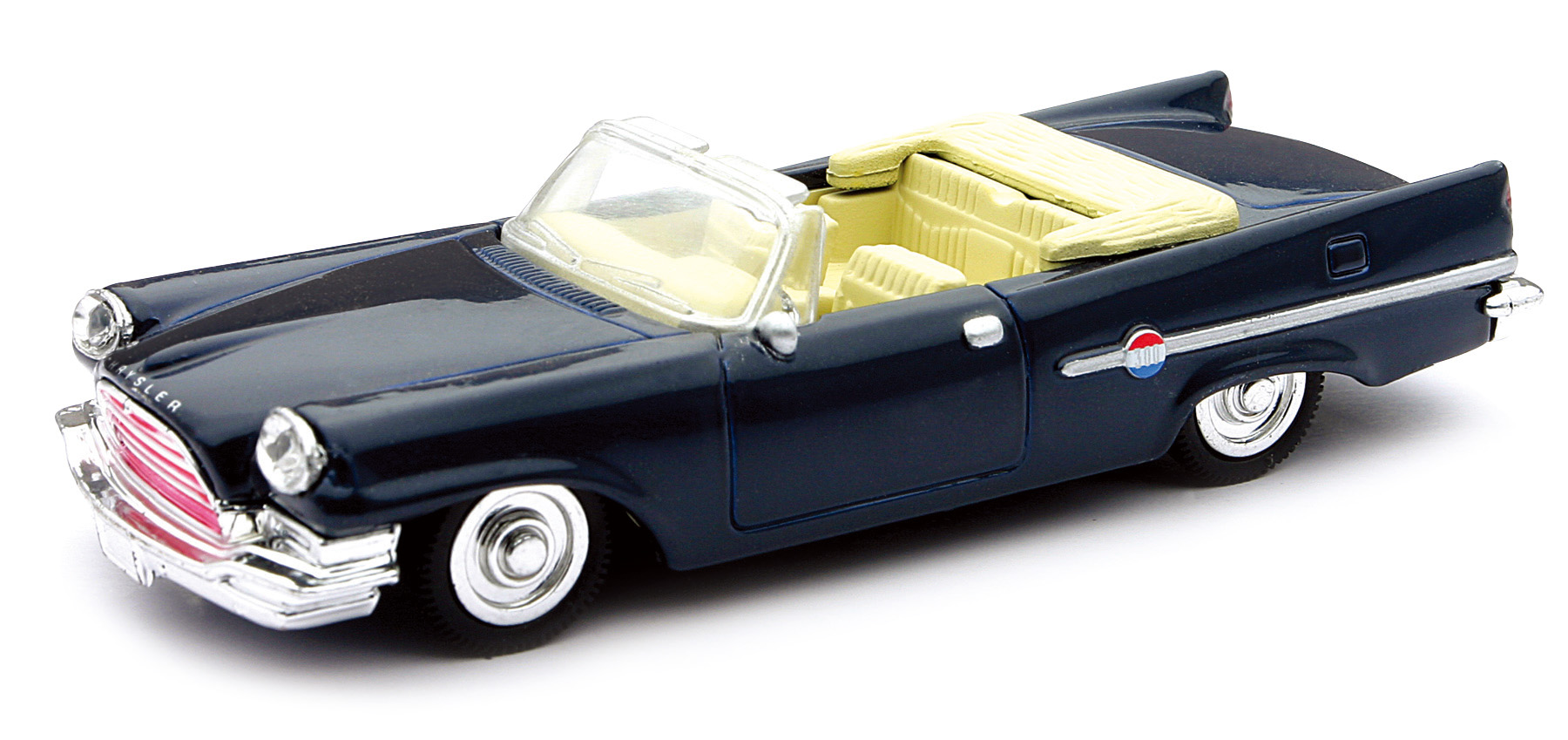 Voiture americaine Chrysler 300E 1959 bleue interieur blanc 1/43&egrave;me