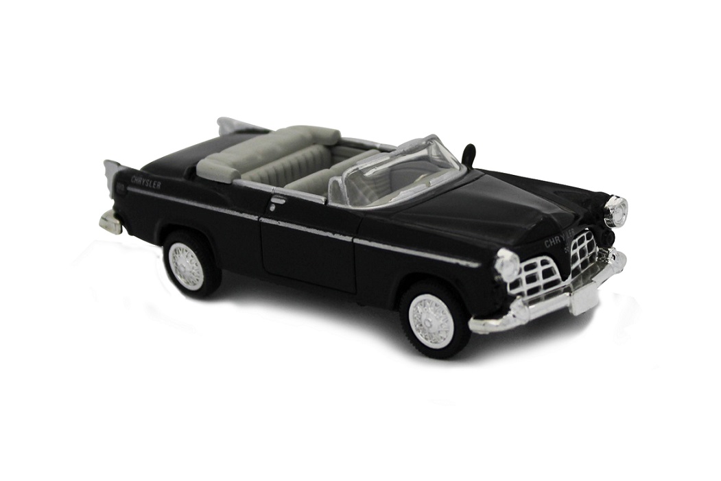 Voiture americaine Chrysler C-300E 1955 noire interieur gris 1/43&egrave;me