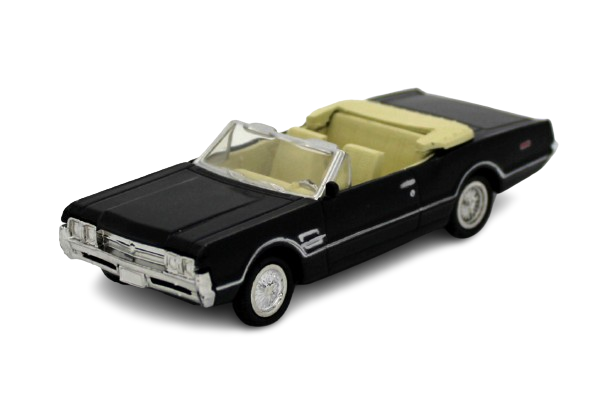 Voiture americaine Oldsmobile 4-4-2 1966 noire 1/43&egrave;me