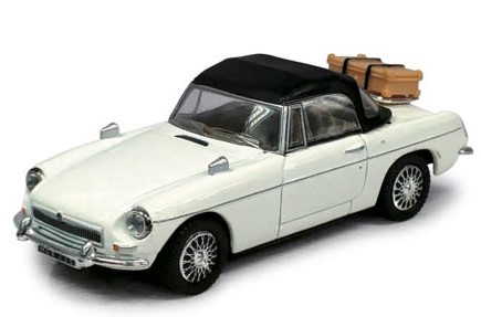 Voiture vintage MGB blanche 1/43&egrave;me
