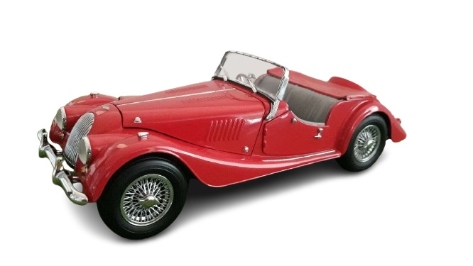 Voiture vintage Morgan Plus Eight rouge 1/43&egrave;me