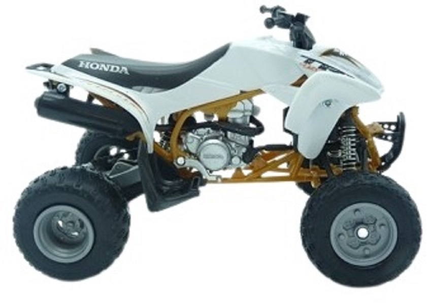 Quad Honda 450R TRX blanc &agrave; l &eacute;chelle 1/12&egrave;me.