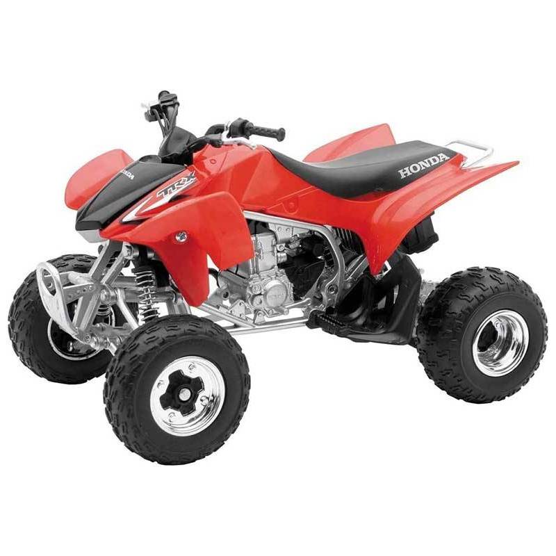 Quad Honda 450R TRX  rouge &agrave; l &eacute;chelle 1/12&egrave;me.