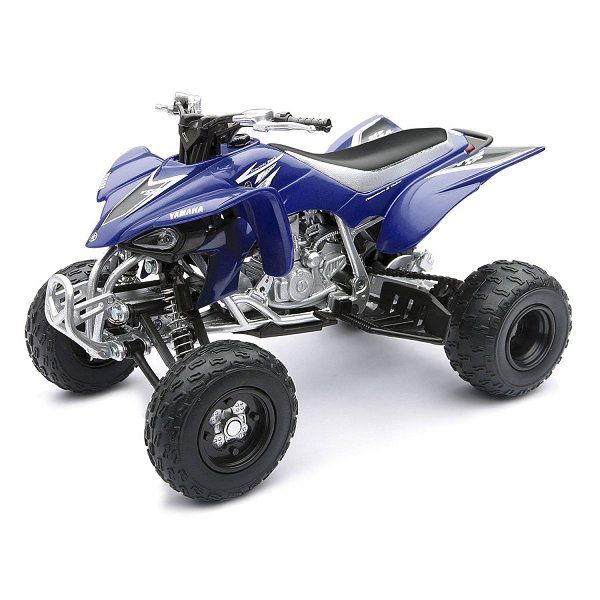 Quad Yamaha YFZ 450 bleu  &agrave; l &eacute;chelle 1/12&egrave;me.