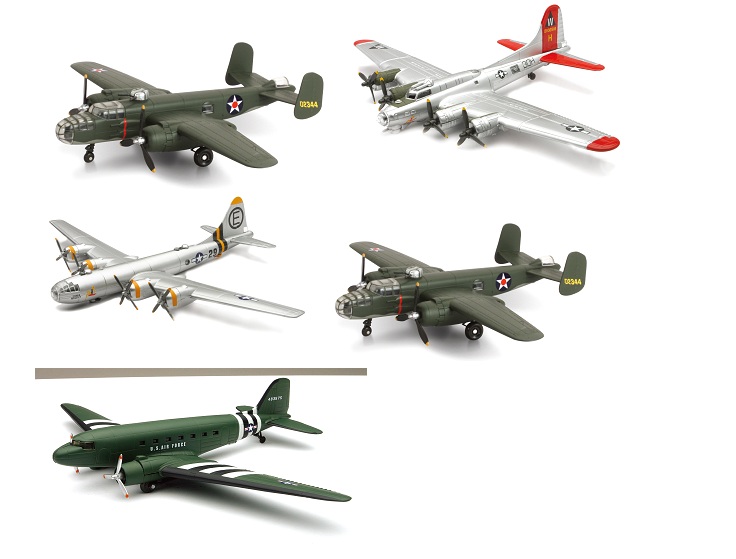 Display 12  avions bombardier en kit &eacute;chelle 1/87&egrave;me 2&egrave;me guerre mondiale