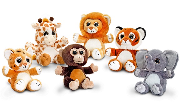 Peluche fauve yeux &eacute;tincelants 20CM