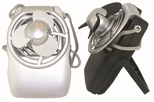 MINI VENTILATEUR AVEC TOUR DE COU ET SUPPORT